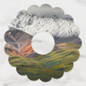 Polychrome mountain, Denali NP, Alaska ワイングラスタグ (正面)