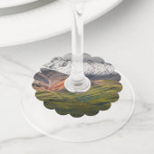 Polychrome mountain, Denali NP, Alaska ワイングラスタグ (クローズアップ)