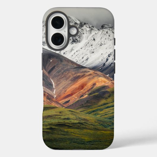 Polychrome mountain, Denali NP, Alaska Case-Mate iPhoneケース (裏面)