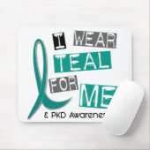 Polycystic腎臓病PKD私は私のためのティール(緑がかった色)を身に着けています マウスパッド (マウス)