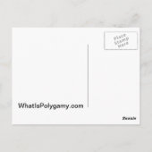 Polygamyポストカードのサポート ポストカード (裏面)