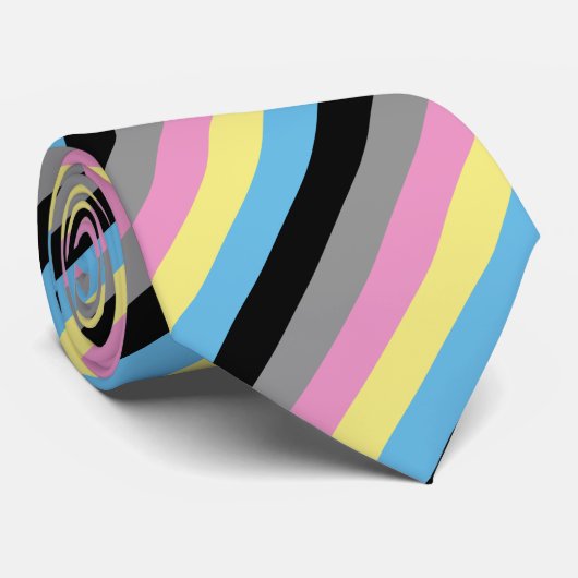 Polygenderの旗の首のタイ ネクタイ (ロール)