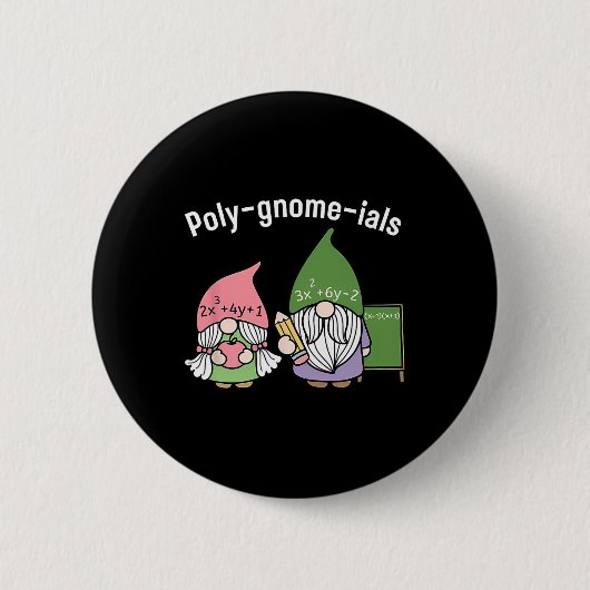 Polygnomeials数学先生 缶バッジ (正面)