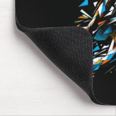 Polygon Art Badminton Player Shuttle Women Badmint マウスパッド (コーナー)