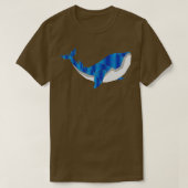 Polygon Blue Whale Design Tシャツ (デザイン正面)