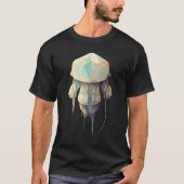 Polygon Jellyfish Cute Low Poly Tシャツ (正面)