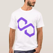Polygon MATIC Logo Crypto Blockchain Tシャツ (正面)