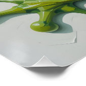 Polygonal Frog Top-Down ポスター (コーナー)