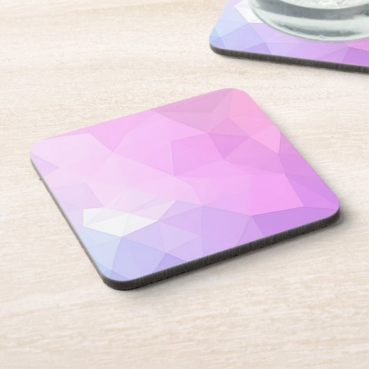 Polygonal Geometric Shapes Plastic Coaster Set コースター (左側)