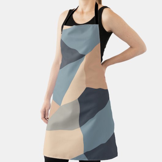 Polygonal variegated seamless pattern. multi-color エプロン (インサイチュ)
