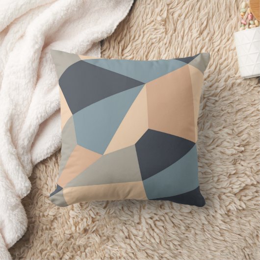 Polygonal variegated seamless pattern. multi-color クッション (ブランケット)