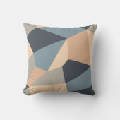 Polygonal variegated seamless pattern. multi-color クッション (正面)