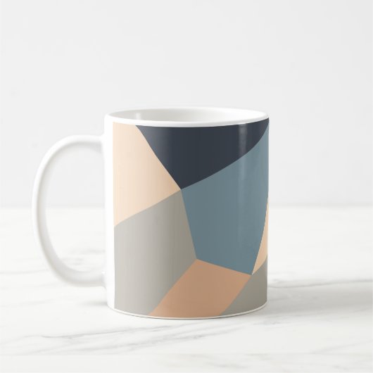Polygonal variegated seamless pattern. multi-color コーヒーマグカップ (左)