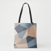 Polygonal variegated seamless pattern. multi-color トートバッグ (正面)
