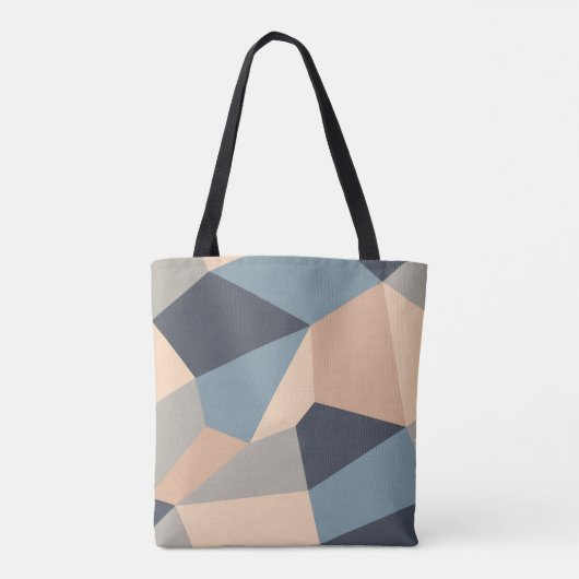 Polygonal variegated seamless pattern. multi-color トートバッグ (裏面)