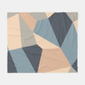 Polygonal variegated seamless pattern. multi-color フリースブランケット (正面(横))