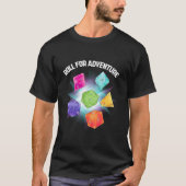 polyhedral dice tシャツ (正面)