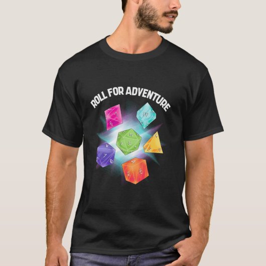 polyhedral dice tシャツ (正面)