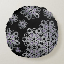 PolyHexaBloomチェーンメール枕 ラウンドクッション