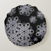 PolyHexaBloomチェーンメール枕 ラウンドクッション (裏面)