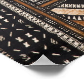 Polynesia, Kingdom of Tonga. Detail of tapa ポスター (角)