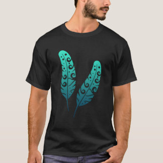 Polynesia Maori Feather Tribal Tattoo New Zealand Tシャツ