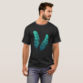Polynesia Maori Feather Tribal Tattoo New Zealand Tシャツ (正面フル)