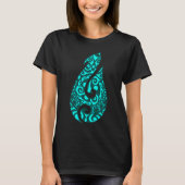 Polynesia Maori Fish Hook Hei Matau fish hook Maor Tシャツ (正面)