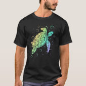 Polynesian Sea Turtle Ocean Lover Save the Turtles Tシャツ (正面)