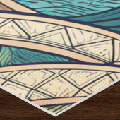 Polynesian Tropical Wave Palm Trees Pattern Name ヨガマット