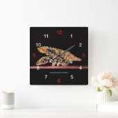 Polypterus endlicheri endlicheri スクエア壁時計 (ホーム)