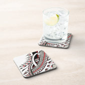 polytatの種族のtatauの先峰の赤い戦士の記号 コースター (右側)