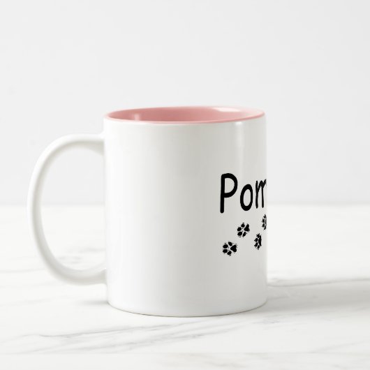 Pomのお母さんのコーヒー・マグ ツートーンマグカップ (左)