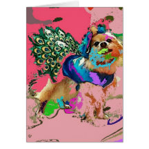 Pomはピンクの孔雀です