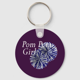 Pom上のPomの女の子 キーホルダー