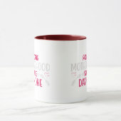 POM MOM Cute Pompom Typography Two Tone Mug マグカップ (中央)