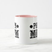 POM MOM Cute Pompom Typography Two Tone Mug マグカップ (中央)