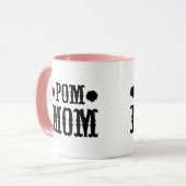 POM MOM Cute Pompom Typography Two Tone Mug マグカップ (正面左)