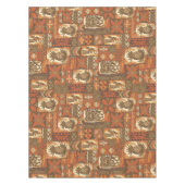 Pomaika'i Tikiのハワイのヴィンテージの樹皮布 テーブルクロス (正面)