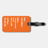 Pomaika'i Tikiのハワイのヴィンテージの樹皮布 ラゲッジタグ (裏面横)