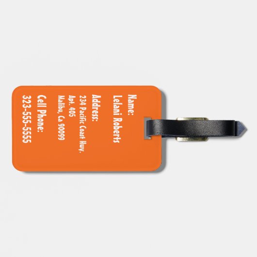 Pomaika'i Tikiのハワイのヴィンテージの樹皮布 ラゲッジタグ (裏面横)