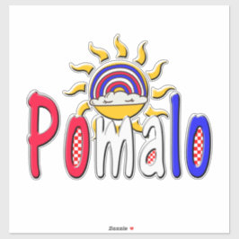 Pomalo – 太陽と虹でクロアチアのくつろぎを  シール