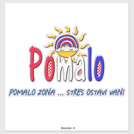 Pomalo – 太陽と虹に包まれるクロアチアのくつろぎ シール (シート)