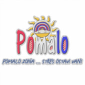 Pomalo – 太陽と虹に包まれるクロアチアのくつろぎ シール (正面)