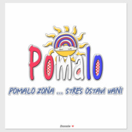 Pomalo – Croatian Relaxation with Sun & Rainbow シール