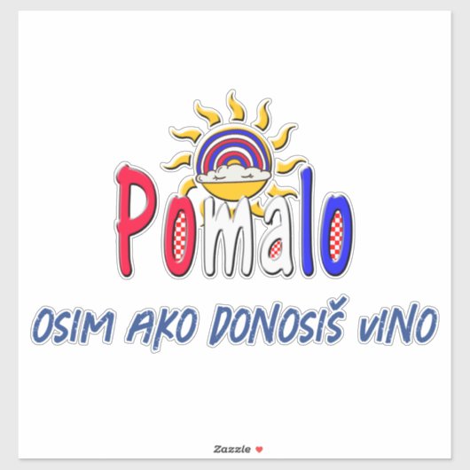 Pomalo – Croatian Relaxation with Sun & Rainbow シール (シート)