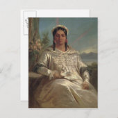 Pomare女王タヒチのIV ポストカード (正面/裏面)