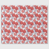 Pomegranateファッション：シームレスなヴィンテージパターン ラッピングペーパー (フラット)