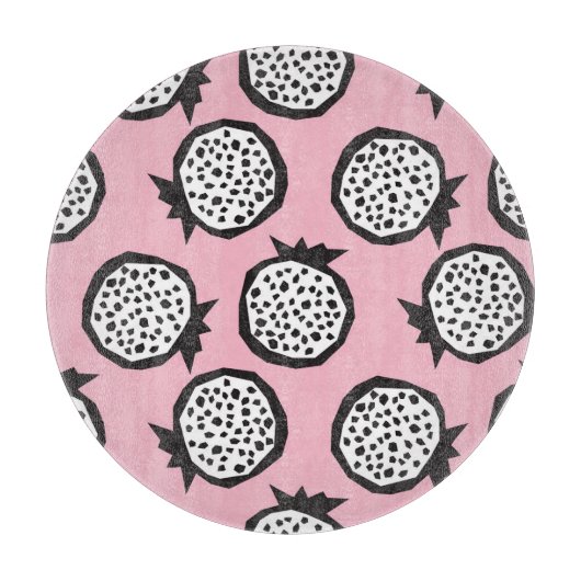 Pomegranateモダン:抽象芸術シームレススタイル カッティングボード (正面)