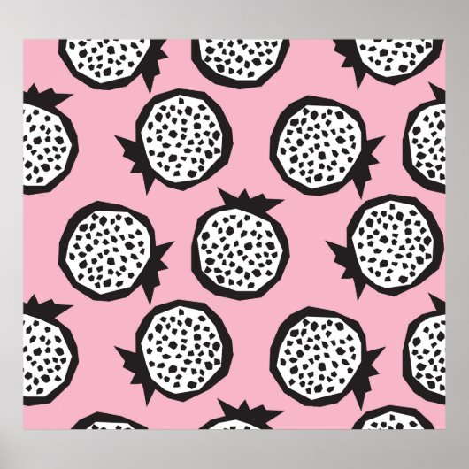 Pomegranateモダン:抽象芸術シームレススタイル ポスター (正面)